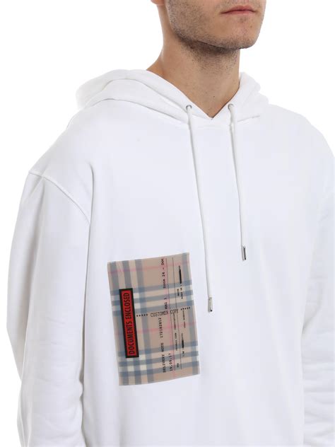 mens white burberry hoodie|Burberry hoodie men sale.